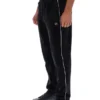 Black Wella Straight Leg Velour Pants