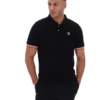 Black Zev Cuff Detail Polo