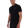 Black Zev Cuff Detail Polo
