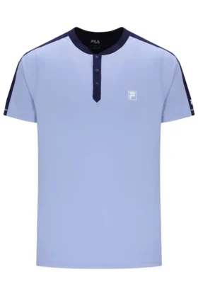 Blue Men’s Henry Neck Tennis T-Shirt