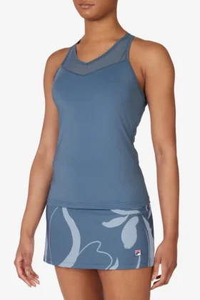 Blue Tennis Essential Racerback Top