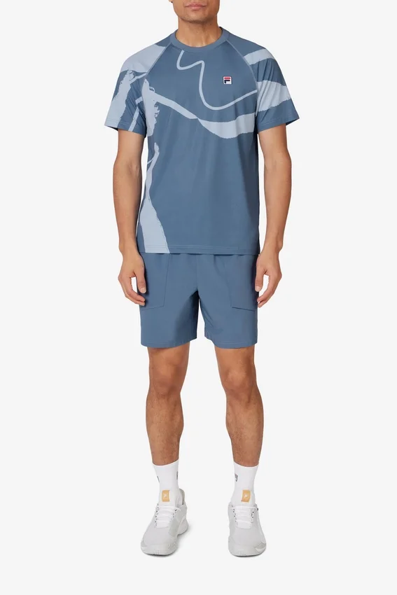 Blue Tennis Woven Court Short