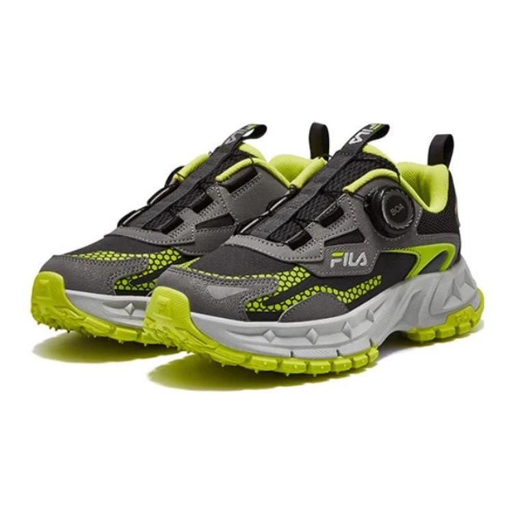BOA Running Shoes "Black Green Grey"