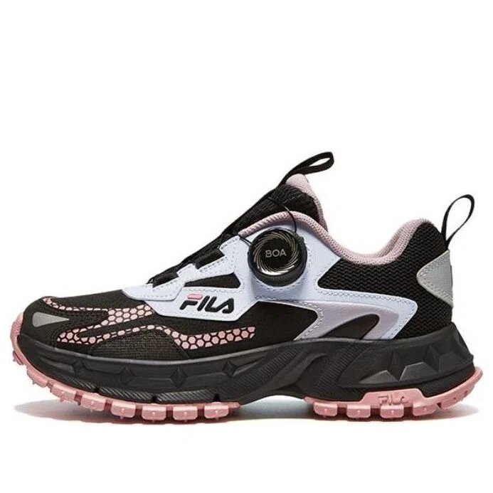 BOA Running Shoes "Black White Pink"