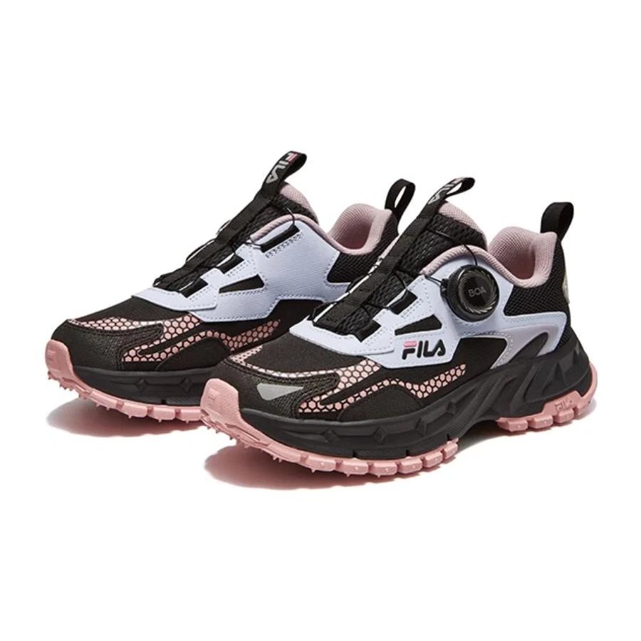 BOA Running Shoes "Black White Pink"