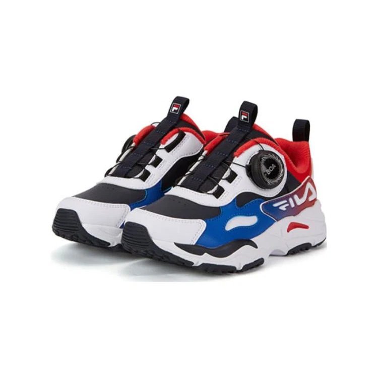 BOA Running Shoes "White Blue Red"