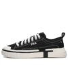 Canvas Low Skate Shoes "Black White"