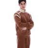 Cappuccino Gabriele Contrast Panel Track Top