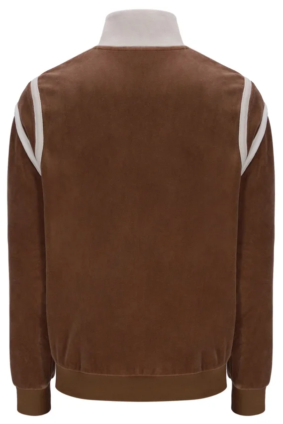 Cappuccino Gabriele Contrast Panel Track Top