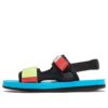 Capri Sandal "Black Blue Red"