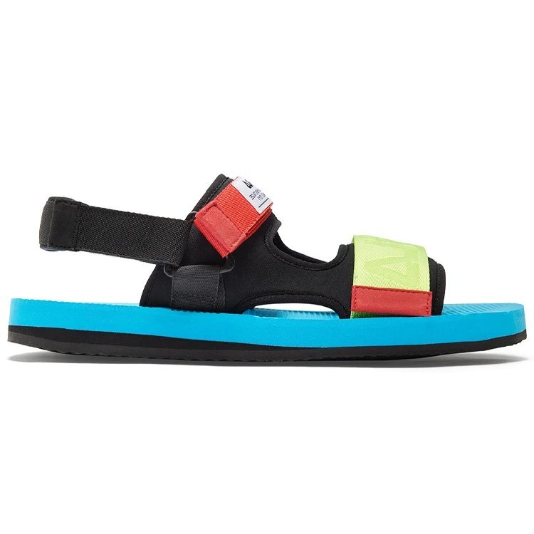 Capri Sandal "Black Blue Red"