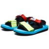 Capri Sandal "Black Blue Red"