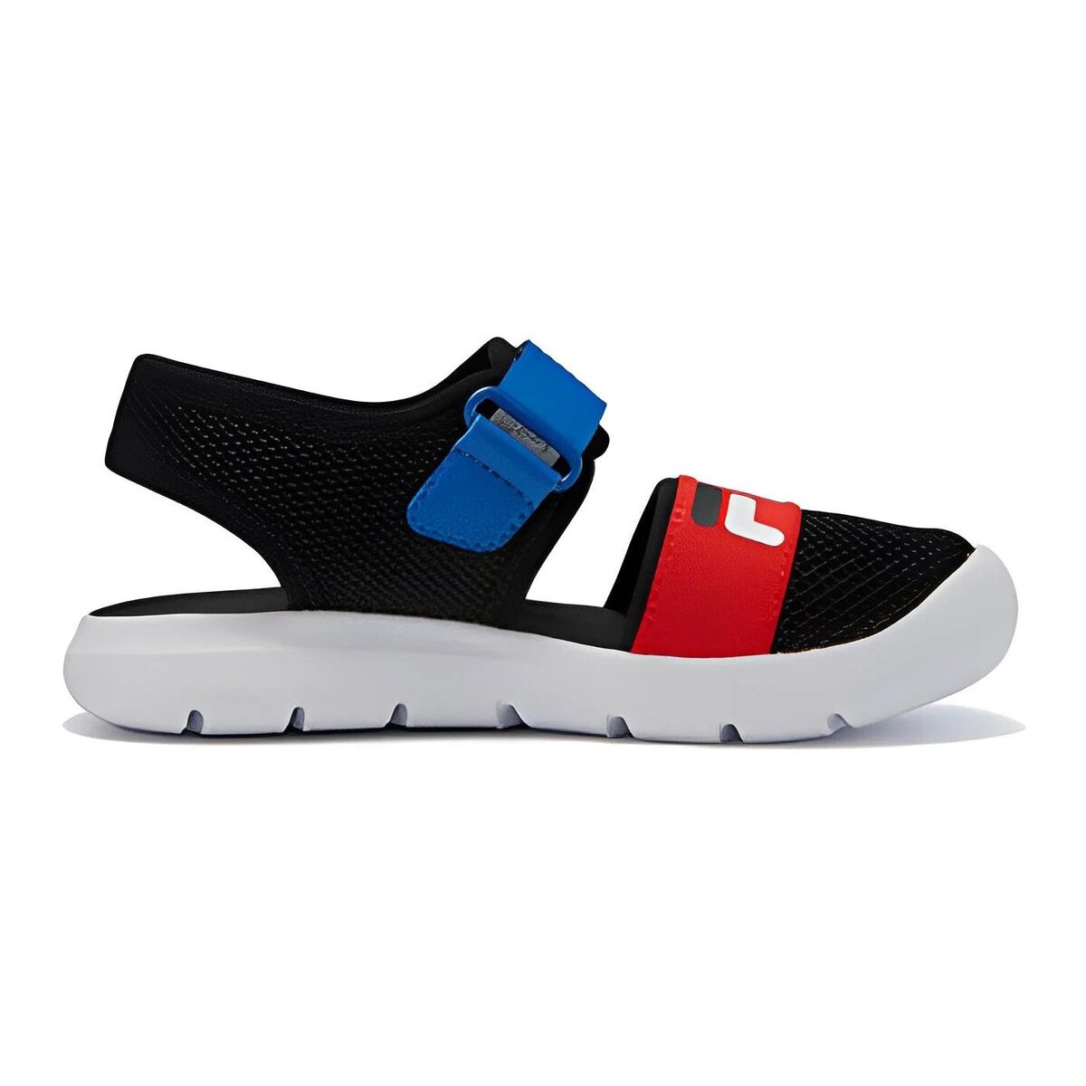 Casual Flats Sandals "Black Red Blue"