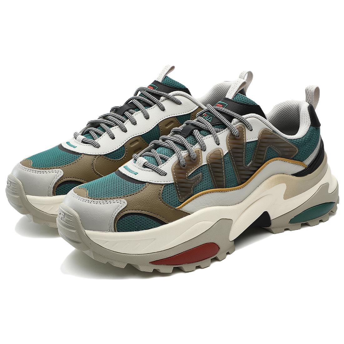 Cella Sneakers "Beige Green Brown"