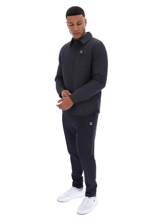 Charcoal Malcolm Lightly Padded Quilted Over Shirt