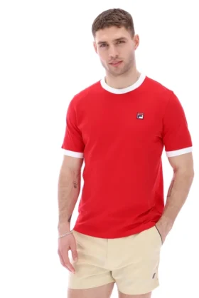 Chinese Red Marconi Essential Ringer T-Shirt