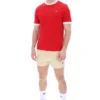 Chinese Red Marconi Essential Ringer T-Shirt