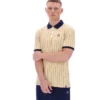 Classic Beige BB1 Classic Vintage Striped Polo