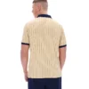 Classic Beige BB1 Classic Vintage Striped Polo