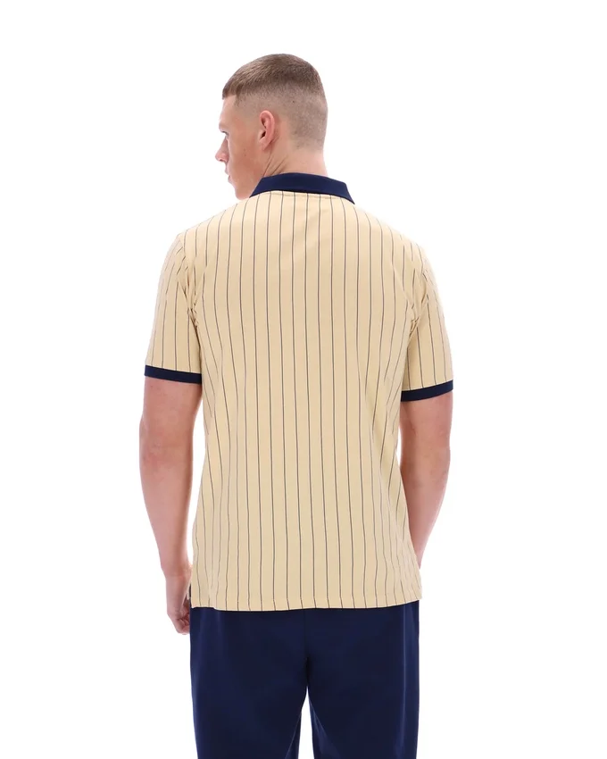 Classic Beige BB1 Classic Vintage Striped Polo