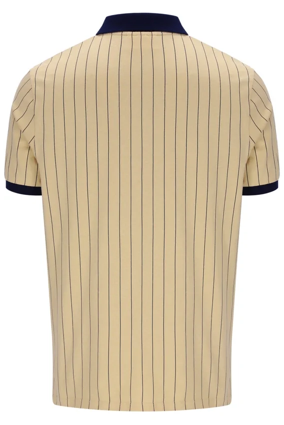Classic Beige BB1 Classic Vintage Striped Polo