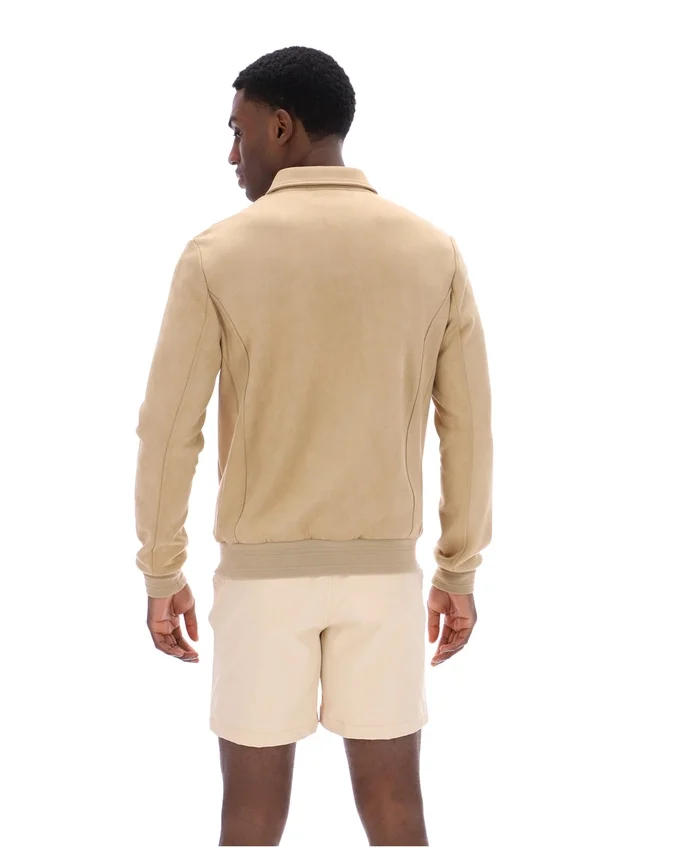 Classic Beige Francesco Suede Jacket
