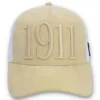 Classic Beige Hazza Large 1911 Embroidered Mesh-Back Cap
