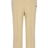 Classic Beige Marina Wide-Leg Trackpant