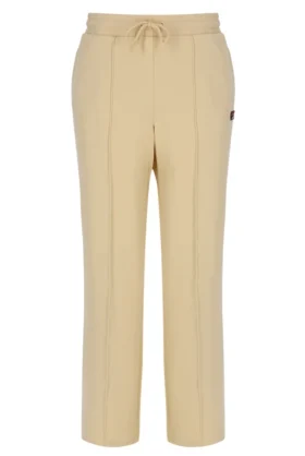 Classic Beige Marina Wide-Leg Trackpant