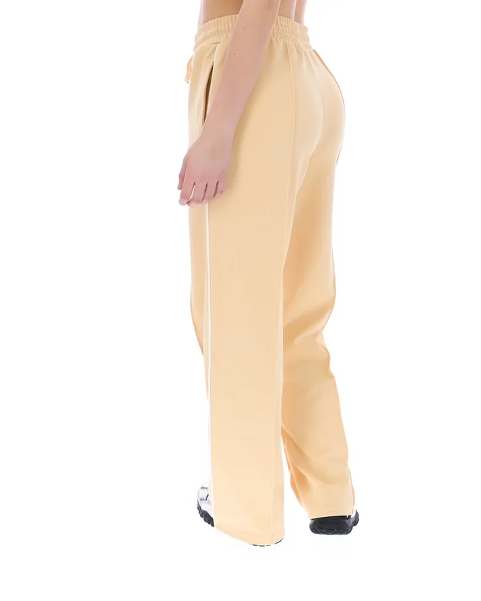 Classic Beige Marina Wide-Leg Trackpant