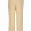 Classic Beige Marina Wide-Leg Trackpant