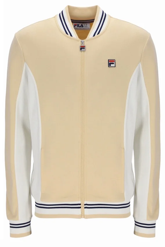 Classic Beige Settanta Baseball Track Top