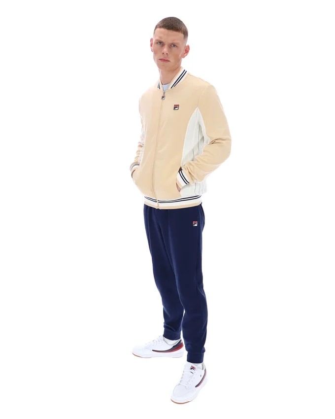 Classic Beige Settanta Baseball Track Top