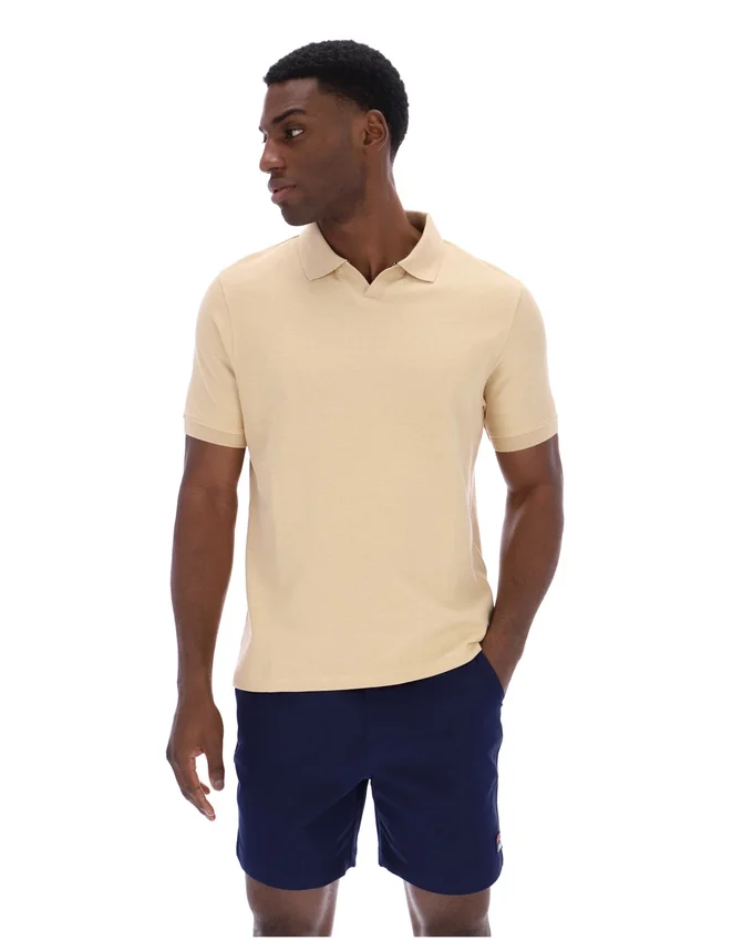 Classic Beige Tristiano Textured Polo