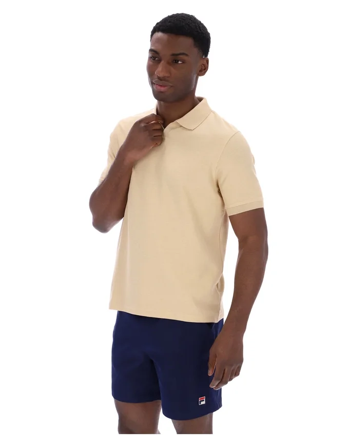 Classic Beige Tristiano Textured Polo