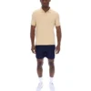 Classic Beige Tristiano Textured Polo
