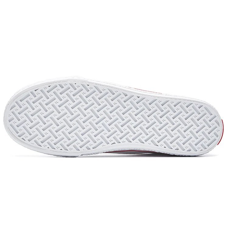 CLASSIC BOARDER skateboard canvas shoes White/red