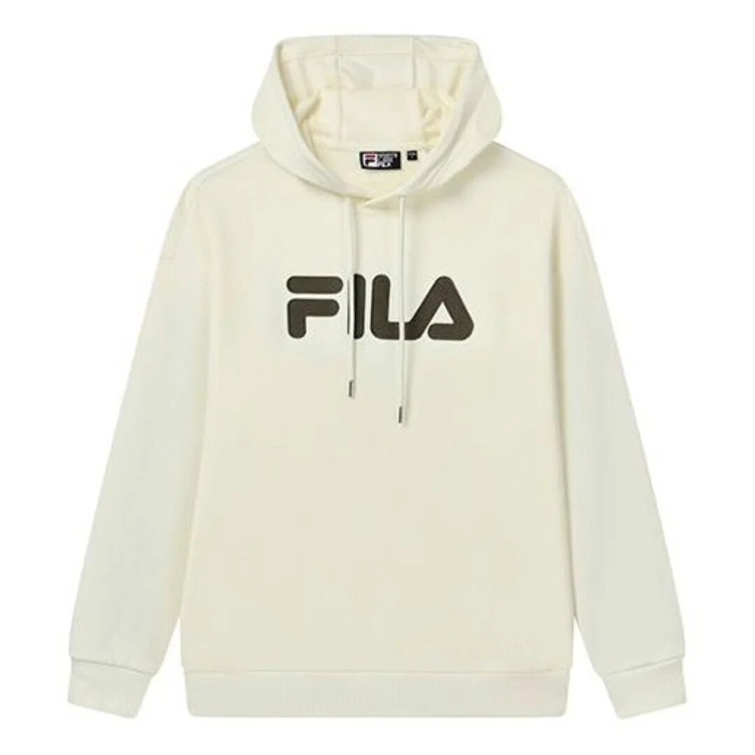 Classic Logo Hoodie "White Black"