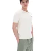 Coconut Milk Denny Diamond Knit Open Collar Polo