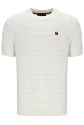Coconut Milk Don Textured Knitted T-Shirt