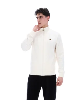 Coconut Milk Hanay Embossed Diamond Jacket
