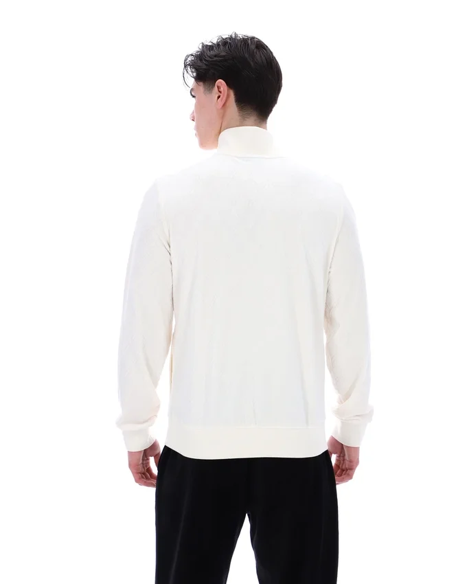 Coconut Milk Hanay Embossed Diamond Jacket