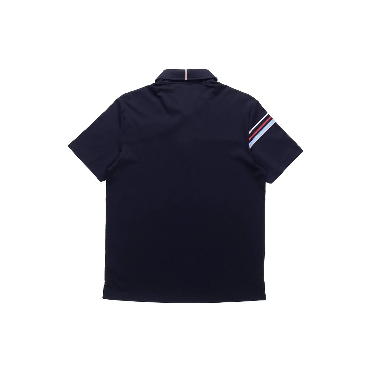 Contrast Colors StripesSport Casual Short Sleeve poloShirt Men s Blue
