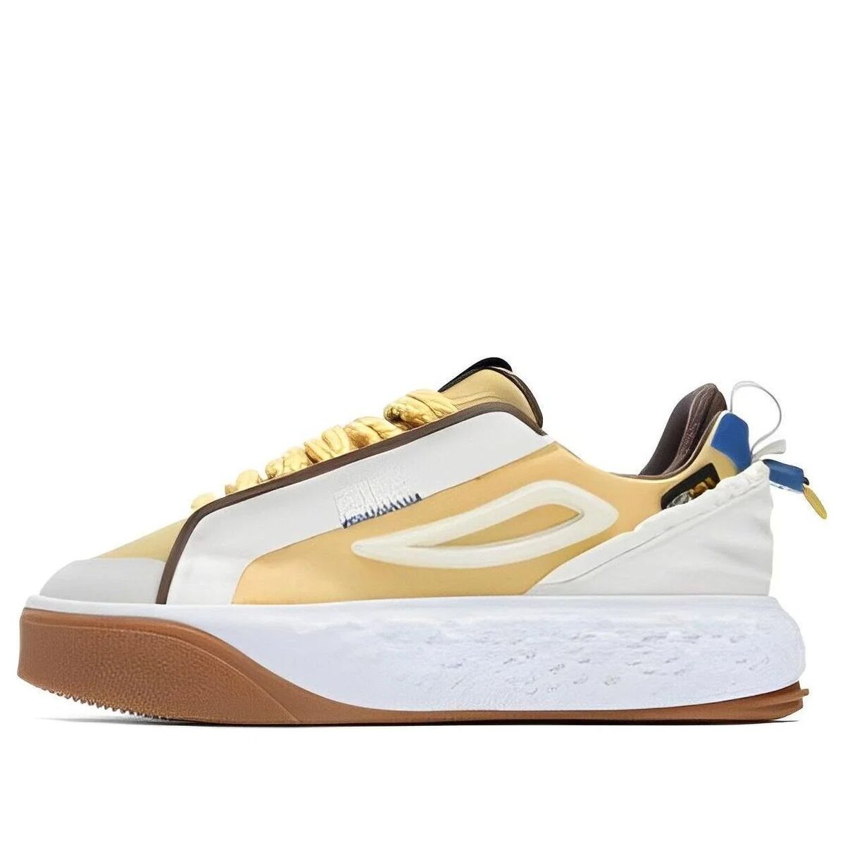 Court Deluxe Low "White Brown Yellow"