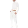 Cream Heidi Cropped Roll Neck Top