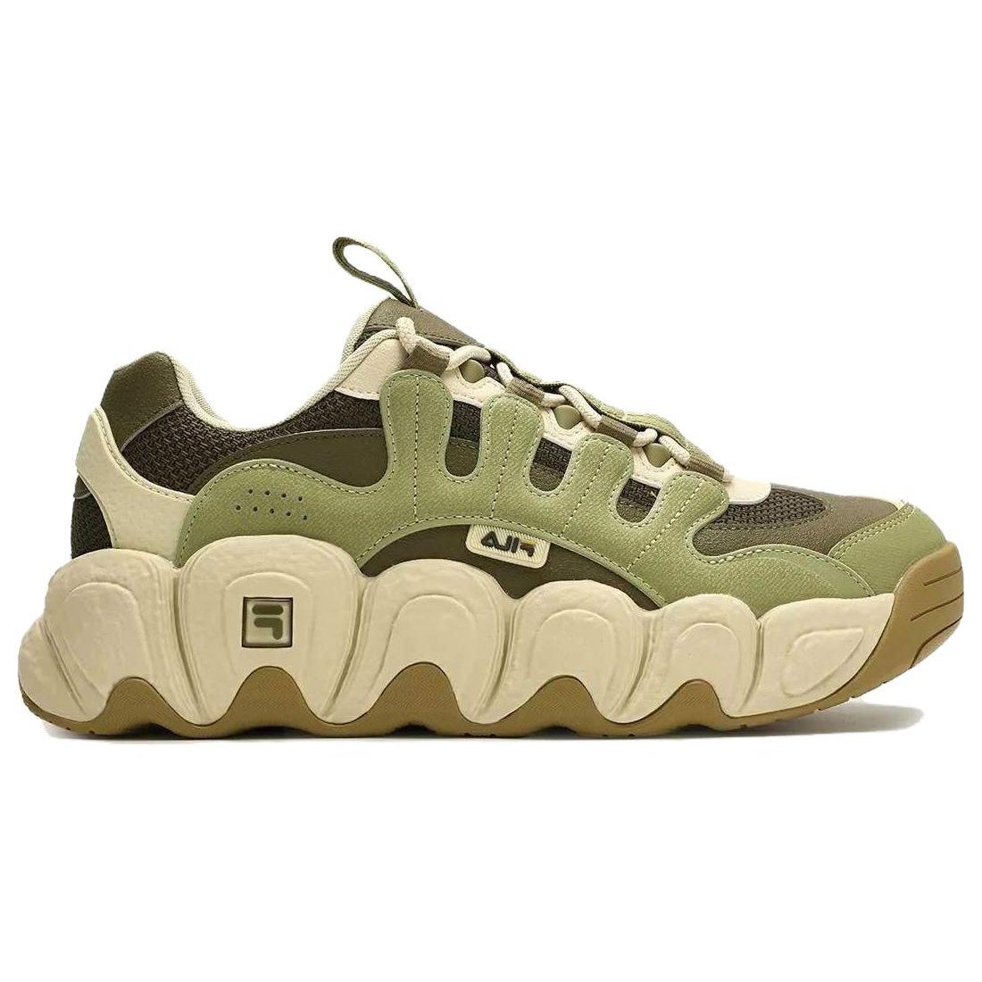 CROISSANT Chunky Sneakers "Green Beige"