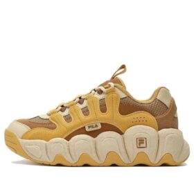 CROISSANT Chunky Sneakers "Yellow Brown"
