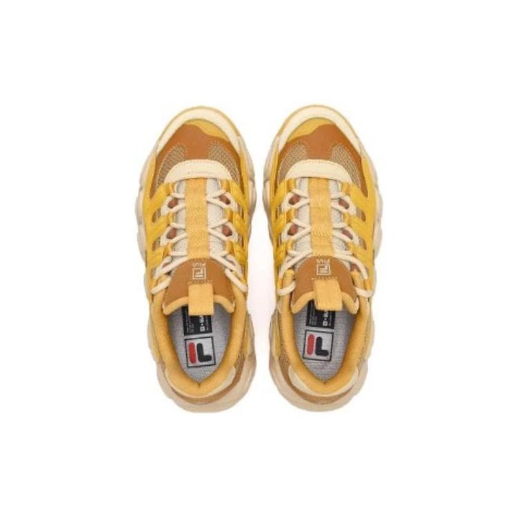 CROISSANT Chunky Sneakers "Yellow Brown"
