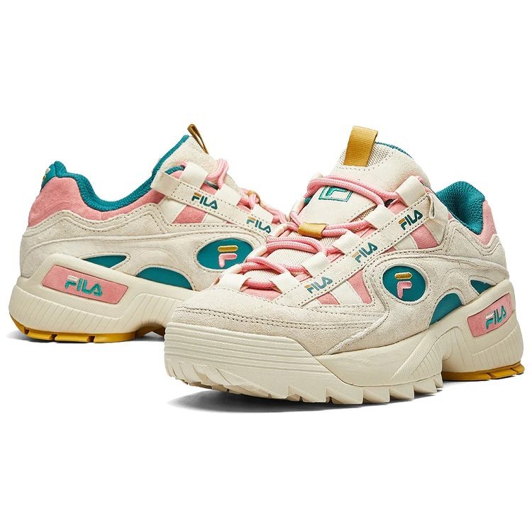 D-Formation Classic Traning Shoes White/Green/Pink