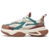 Daddy Shoes "White Brown Green"